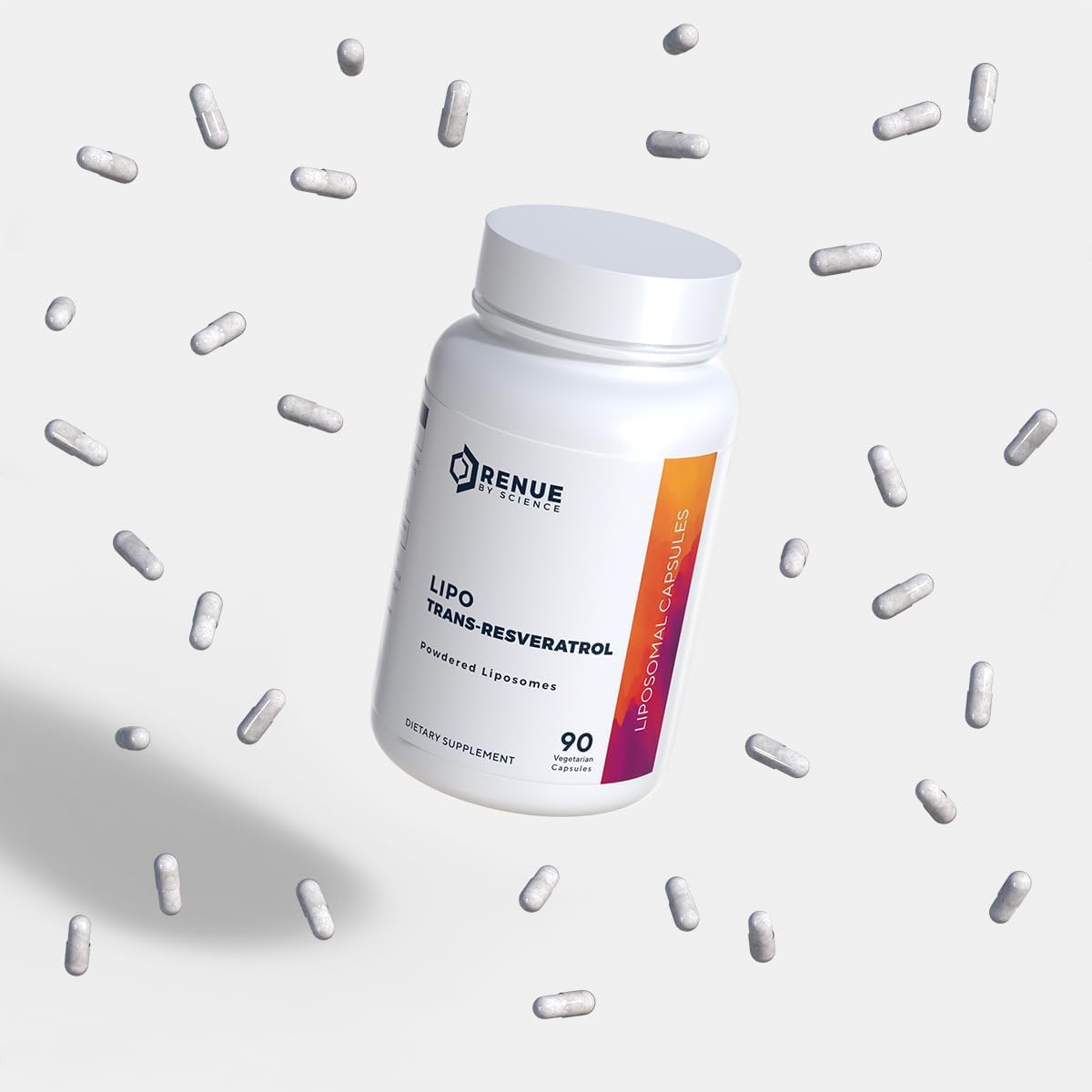 Renue By Science Resveratrol | High Strength Liposomal Resveratrol Supplement | 90 Trans Resveratrol Capsules - 125mg Reservatrol per Serving | Non-GMO | Made in The USA Third-Party Tested Renue By ScienceBuy Supplements Australia