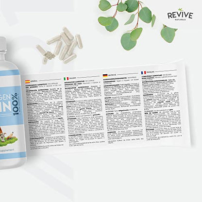 Multi Collagen Protein Capsules - Types I, II, III, V & X - Hydrolysed Grass Fed Bovine, Wild Caught Marine Revive NaturalsBuy Supplements Australia