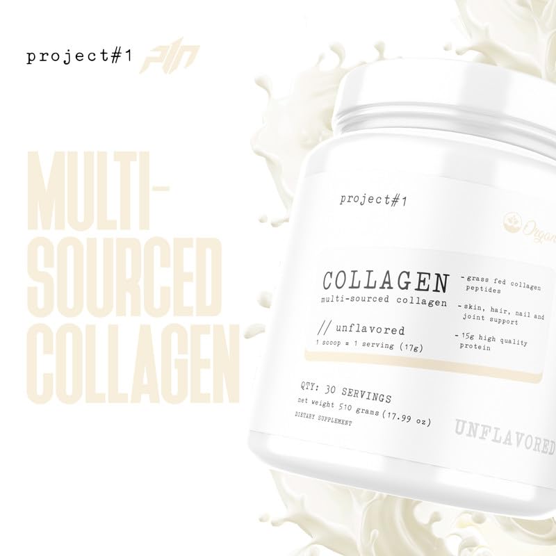 Project #1 Nutrition Multi-Sourced Collagen Powder | Grass-Fed Peptides for Skin, Hair Project #1Buy Supplements Australia