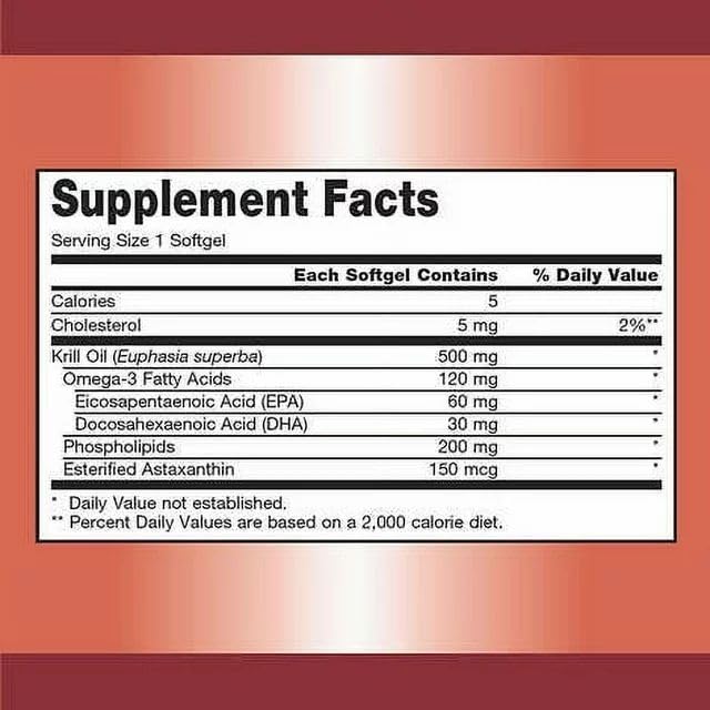 Kir-kland Signature Krill Oil 500 Milligram 160 Softgels healthsupps.co.ukBuy Supplements Australia