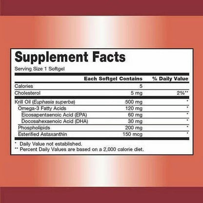Kir-kland Signature Krill Oil 500 Milligram 160 Softgels healthsupps.co.ukBuy Supplements Australia