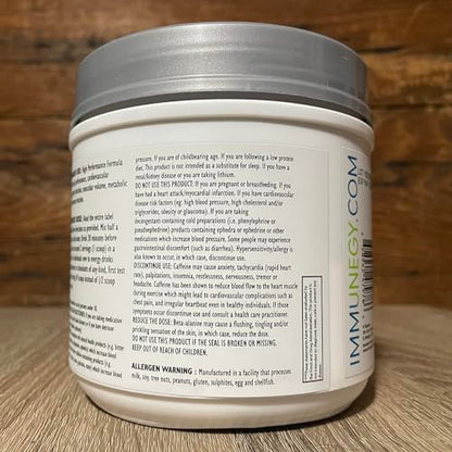 IMMUNEGY - PRE-Sport Performance Pre-Workout Formula (Blue Raspberry Delight). 45 Servings