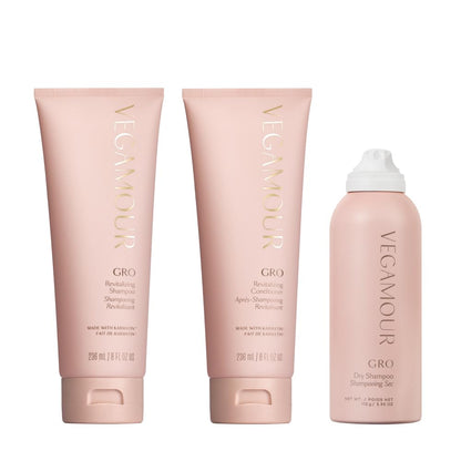 Vegamour The Everyday Kit Includes GRO Revitalizing Shampoo & Conditioner and GRO Dry Shampoo for Thinning Hair VEGAMOURBuy Supplements Australia