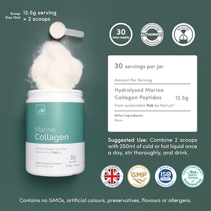 Marine Collagen 375g - 12.5g x 30 Servings - Naticol® Type 1 and 3 - Vitality Pro Hydrolysed Collagen vP Vitality ProBuy Supplements Australia