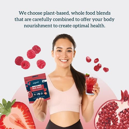 Organifi Red Juice - Vegan Energy Powder - Berry-Flavored Adaptogen Drink - Caffeine OrganifiBuy Supplements Australia