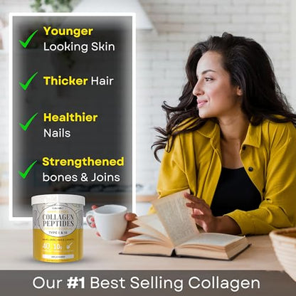 100% Pure Hydrolysed Collagen Peptides Powder - 400g Tub | Halal & Grass-Fed Bovine Collagen CLN LabsBuy Supplements Australia