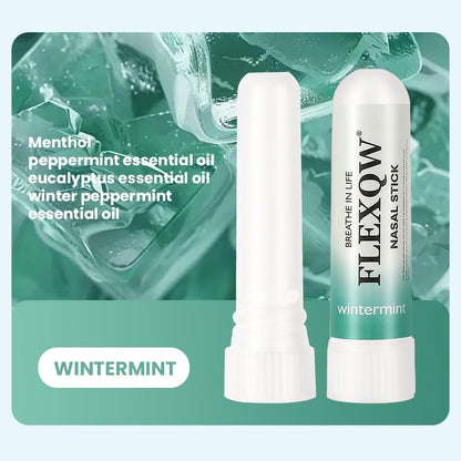 FLEXQW Peppermint Cooling Nasal Inhaler Stick, Refreshing & Soothing Nasal Care, Portable Energy Boost Stick for Congestion Relief, Focus & Freshness, Travel Size FLEXQWBuy Supplements Australia