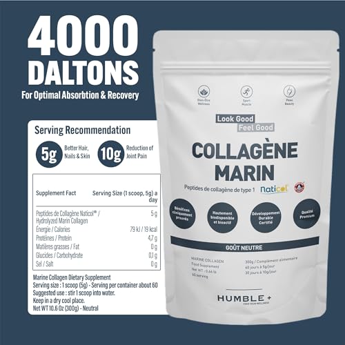 Naticol® Marine Collagen Powder - 300g Pack - Natural Source - Neutral Taste - Joint Comfort HUMBLE+Buy Supplements Australia
