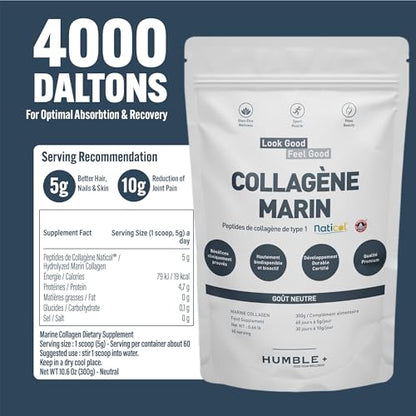 Naticol® Marine Collagen Powder - 300g Pack - Natural Source - Neutral Taste - Joint Comfort HUMBLE+Buy Supplements Australia