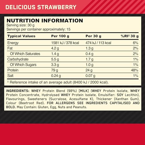 Optimum Nutrition Gold Standard 100% Whey Muscle Building and Recovery Protein Powder Optimum NutritionBuy Supplements Australia