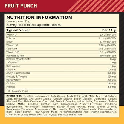 Optimum Nutrition Gold Standard Pre Workout Powder, Energy Drink with Creatine Monohy Optimum NutritionBuy Supplements Australia