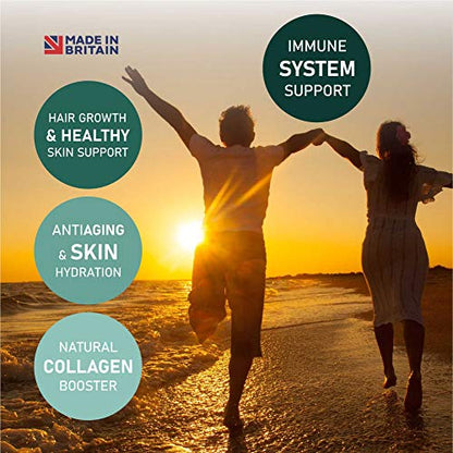 Marine Collagen Capsules 2000mg, Hyaluronic Acid, Silica, Biotin, Vitamin A, E & C Hair ReviteBuy Supplements Australia