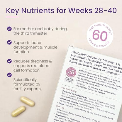 Proceive® Pregnancy Trimester 3 (28 Weeks) Pregnancy Vitamin & Mineral Supplements ProceiveBuy Supplements Australia