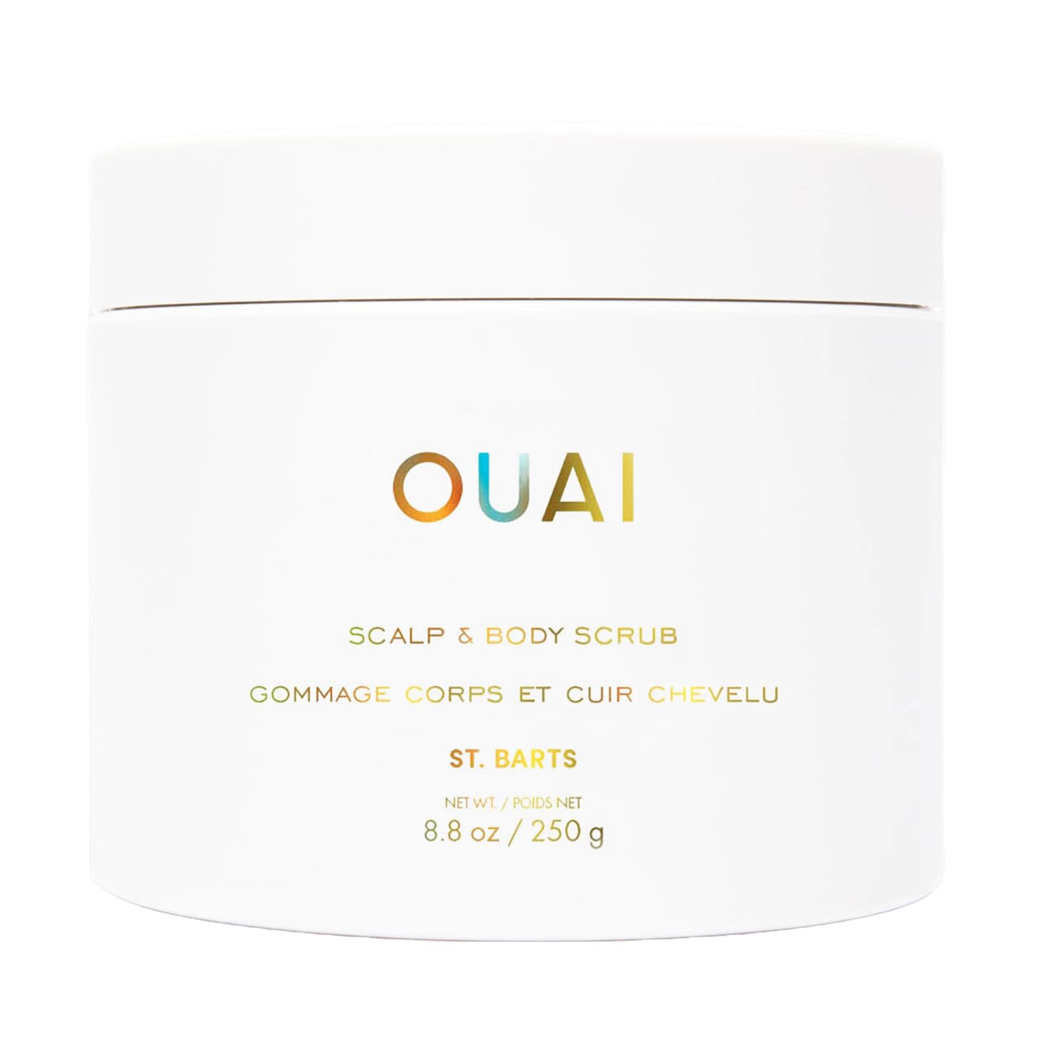 OUAI Scalp & Body Scrub, St. Barts - Exfoliating Body Scrub with Sugar & Coconut Oil Blend for Smooth, Moisturized Skin - Gentle Scalp Exfoliator for Removing Product Build Up (8.8 Oz) OUAIBuy Supplements Australia