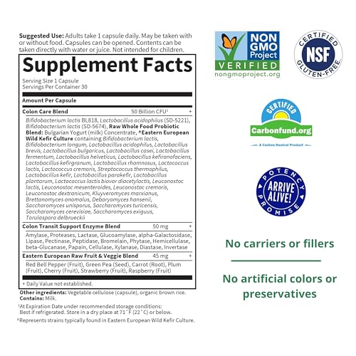 Garden of Life Probiotics for Women and Men - Raw Probiotics Colon Care 50 Billion Garden of LifeBuy Supplements Australia