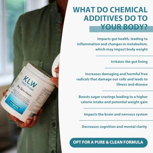 Marine Collagen Powder 10,000mg - with Vitamin C, Zinc, Biotin, Hyaluronic Acid - No fillers, sweeteners or additives KLW NutritionBuy Supplements Australia