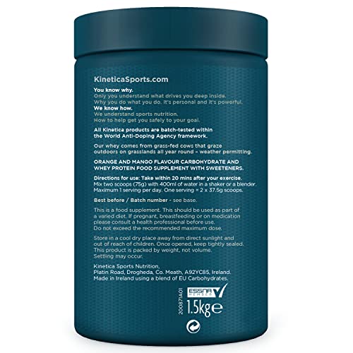 Kinetica Recovery Powder, Post Workout Drink, Muscle Repair and Energy Store Replenisher KineticaBuy Supplements Australia