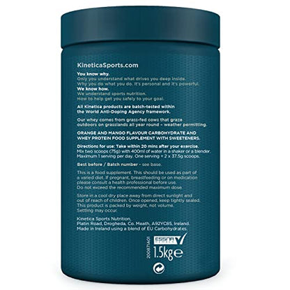 Kinetica Recovery Powder, Post Workout Drink, Muscle Repair and Energy Store Replenisher KineticaBuy Supplements Australia