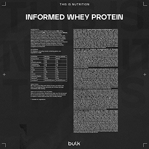 Bulk Informed Whey Protein Isolate Powder, Protein Shake with Added Digestive Enzymes BulkBuy Supplements Australia