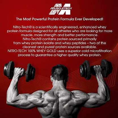 Whey Protein Powder - MuscleTech Nitro-Tech Whey Gold Protein Powder MuscleTechBuy Supplements Australia