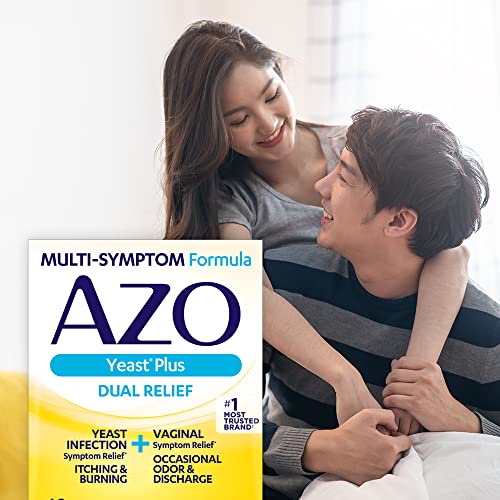 AZO Yeast Plus Dual Relief Tablets, Yeast Infection and Vaginal Symptom Relief, Relieves Itching & Burning AZOBuy Supplements Australia