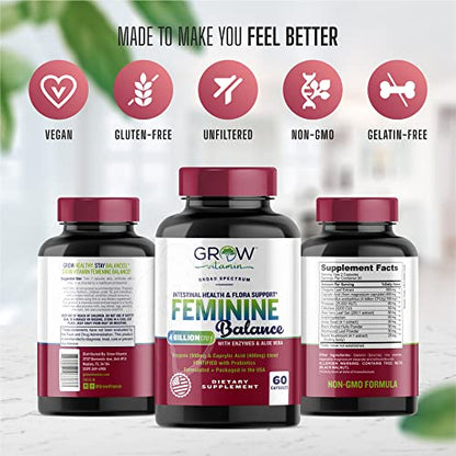 Feminine Balance Complex | Candida Support | Oregano & Caprylic Acid Blend