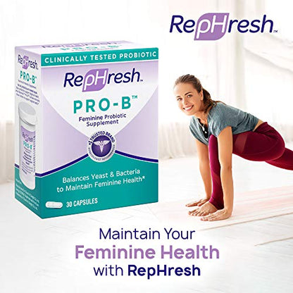 Rephresh Pro-B Probiotic Supplement for Women, 30 Oral Capsules (Pack of 2) RephreshBuy Supplements Australia