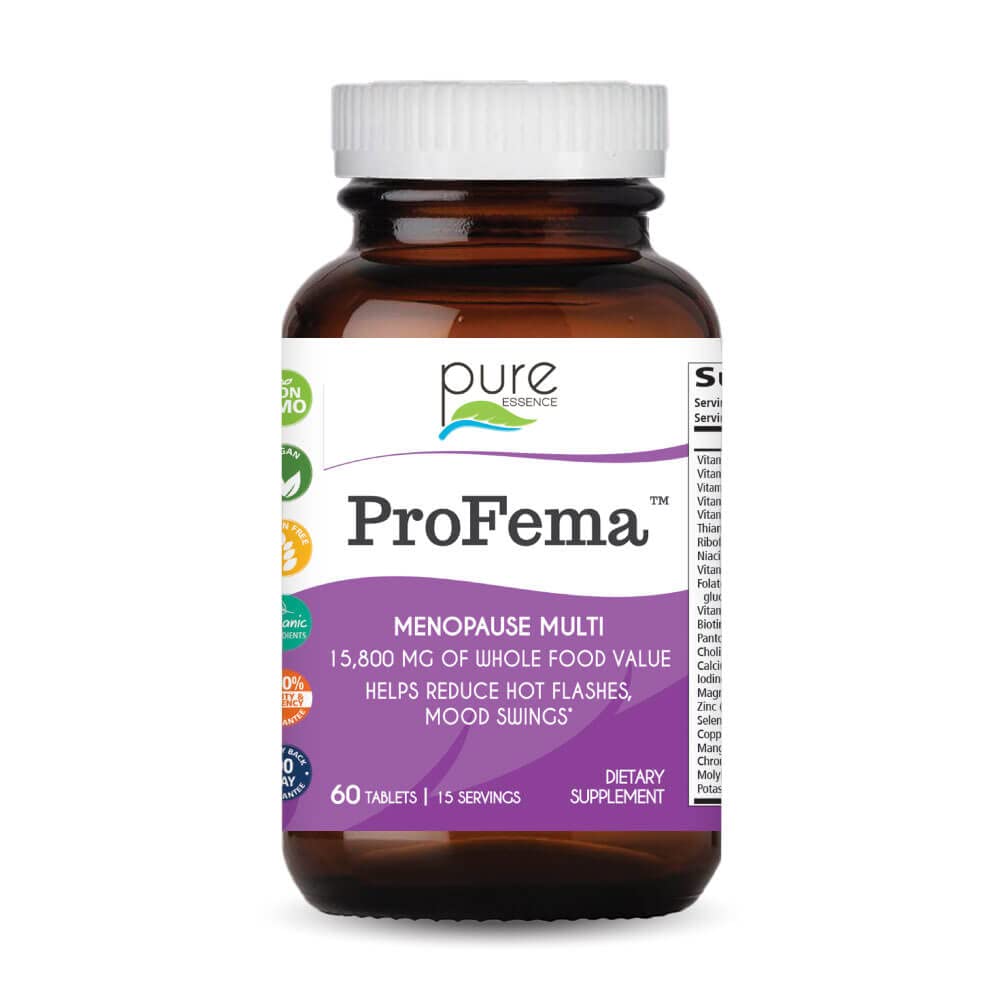 Pure Essence Labs ProFema - Multivitamin for Women - Natural Menopause Relief Supplement - Promotes Hormone Balance, Reduces Hot Flashes, Mood Swings, Night Sweats (60 Capsules) PURE ESSENCE LABSBuy Supplements Australia
