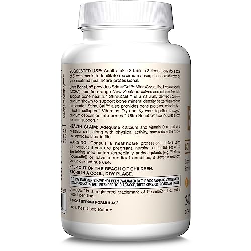 Jarrow Formulas® Ultra BoneUp®, Includes MK-7 and Silicon for Added Bone Support, 240 Bone Health Tablets Jarrow FormulasBuy Supplements Australia