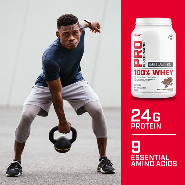 GNC Pro Performance 100% Whey Protein Powder - Chocolate Supreme, 25 Servings GNCBuy Supplements Australia