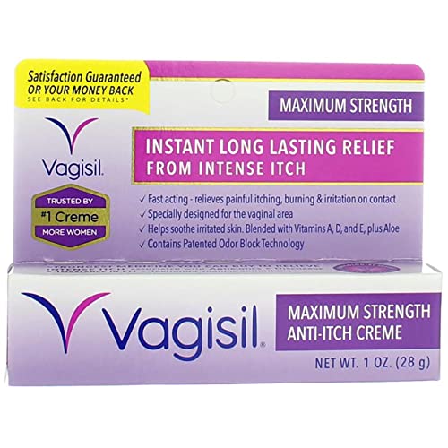 Vagisil Maximum Strength Anti-Itch Creme 1 oz (Pack of 3) VagisilBuy Supplements Australia