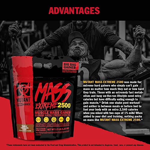 Mutant Mass Extreme Gainer Whey Protein Powder, Build Muscle Size & Strength with High MutantBuy Supplements Australia