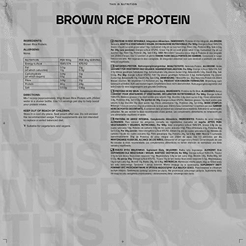 Bulk Brown Rice Protein Powder, Vegan Protein Shake, Unflavoured, 2.5 kg BulkBuy Supplements Australia