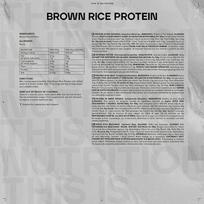 Bulk Brown Rice Protein Powder, Vegan Protein Shake, Unflavoured, 2.5 kg BulkBuy Supplements Australia