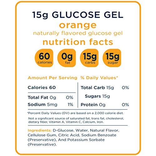 Transcend Glucose Gel Packs - Orange, 30 Pack (1.1oz each) - FSA/HSA TranscendBuy Supplements Australia