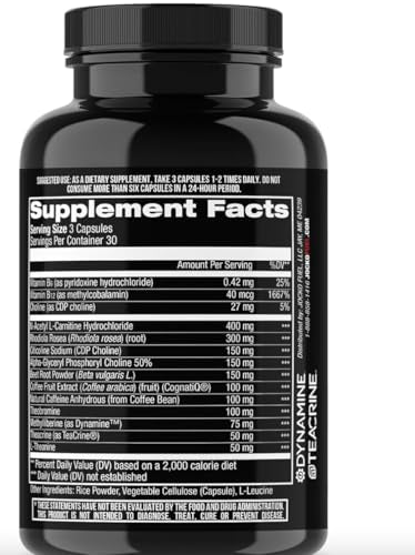 Jocko Fuel Brain Power - Nootropic Dietary Supplements for Memory & Focus wiht L Theanine, L Carnitine- Energy & Focus Supplement (90 Capsules) Jocko FuelBuy Supplements Australia
