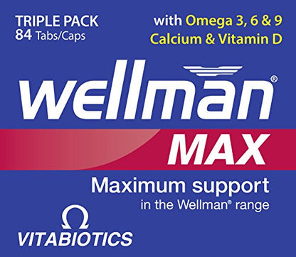 Vitabiotics Wellman Max - 84 Tablets/Capsules VitabioticsBuy Supplements Australia