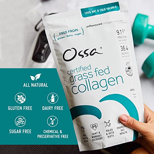 Ossa Certified Grassfed Collagen Peptides Powder-Supplement for Joint, Gut, Hair, Skin & Nails OssaBuy Supplements Australia