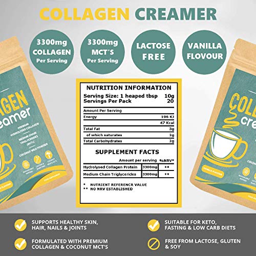 Collagen Coffee Creamer | Keto & Paleo | Premium Hydrolysed Collagen Peptides & Coconut MCT OZUNA NUTRITIONBuy Supplements Australia
