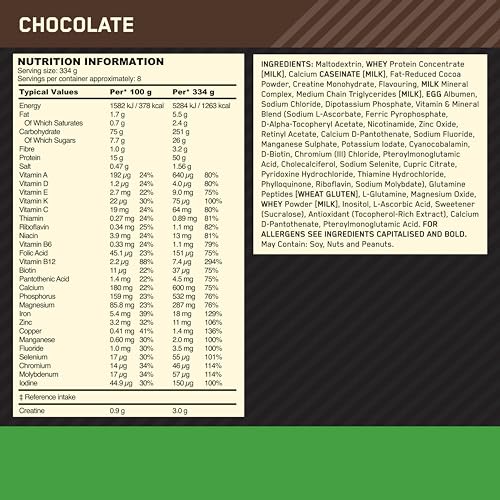 Optimum Nutrition Serious Mass Protein Powder High Calorie Mass Gainer with Vitamins Optimum NutritionBuy Supplements Australia