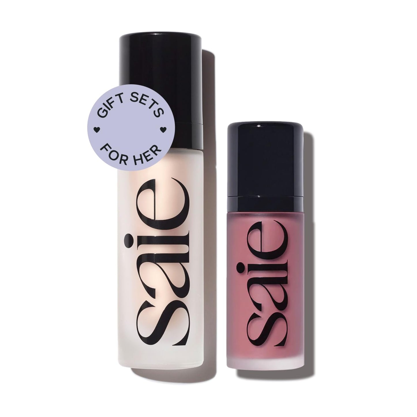 Saie Radiant Glow Duo - Dew Liquid Blush (Chilly, .40 oz) + Glowy Super Gel (Starglow, 1 oz) - Hydrating Cream Blush & Illuminating Primer for a Luminous, Natural Finish SaieBuy Supplements Australia