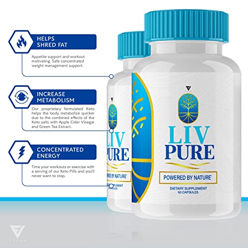 (5 Pack) Liv Pure Pills, Livpure Liver Detox Cleanse Management Capsules Advanced Formula FyvusBuy Supplements Australia