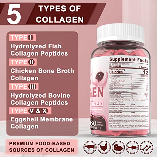 Sugar Free Hydrolyzed Collagen Gummies 800mg KrooBuy Supplements Australia