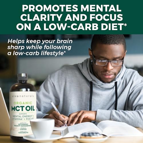 Viva Naturals Organic MCT Oil for Keto Coffee (32 fl oz) - Best MCT Oil Supplement Viva NaturalsBuy Supplements Australia