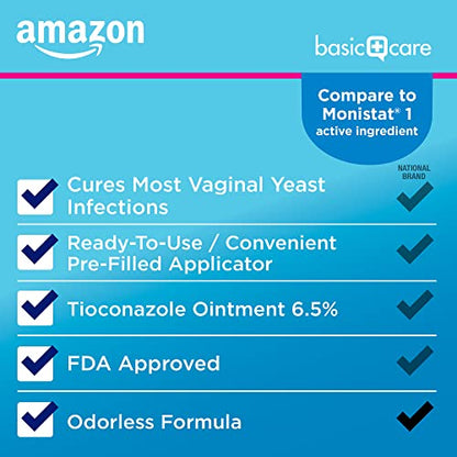 Amazon Basic Care Tioconazole Ointment 6.5 Percent, Vaginal Antifungal, 1-Dose Treatment Amazon Basic CareBuy Supplements Australia