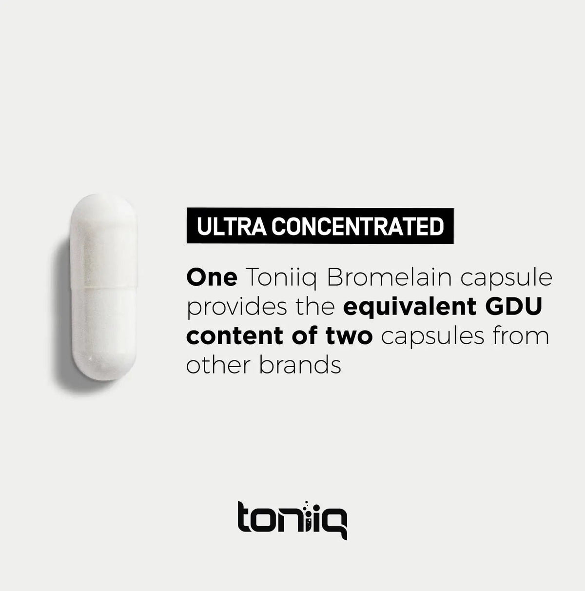 Ultra High Strength Bromelain 500mg - 3600 GDU/Gram - Highly Concentrated and Bioavailable - Third-Party Tested Formula - 120 Vegetarian Capsules - 120 Servings Per Container - Bromelain Supplement Toniiq buy supplements Au