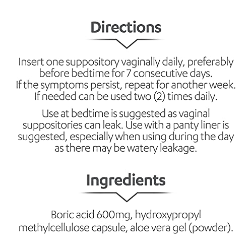 AZO Boric Acid Vaginal Suppositories, Helps Support Odor Control and Balance Vaginal PH AZOBuy Supplements Australia