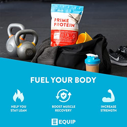 Equip Foods Prime Protein - Grass Fed Beef Protein Powder Isolate - Gluten Free Carnivore EquipBuy Supplements Australia