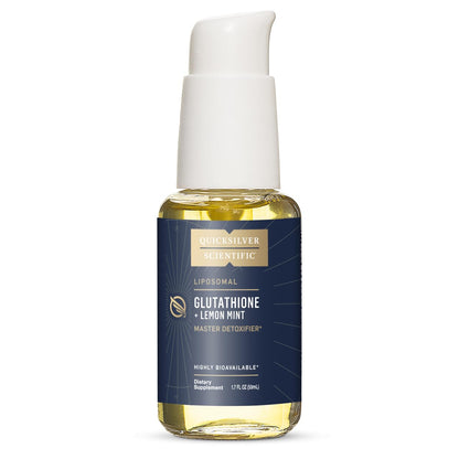Quicksilver Scientific Liposomal Glutathione - Superior Absorption Oral Glutathione Supplement for Detox & Immune Support - Lemon Mint (1.7 fl oz) Quicksilver ScientificBuy Supplements Australia