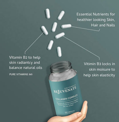 Rejuvenate premium Collagen Capsules - 2500mg High Strength Verisol Bovine Collagen Supplement GenericBuy Supplements Australia